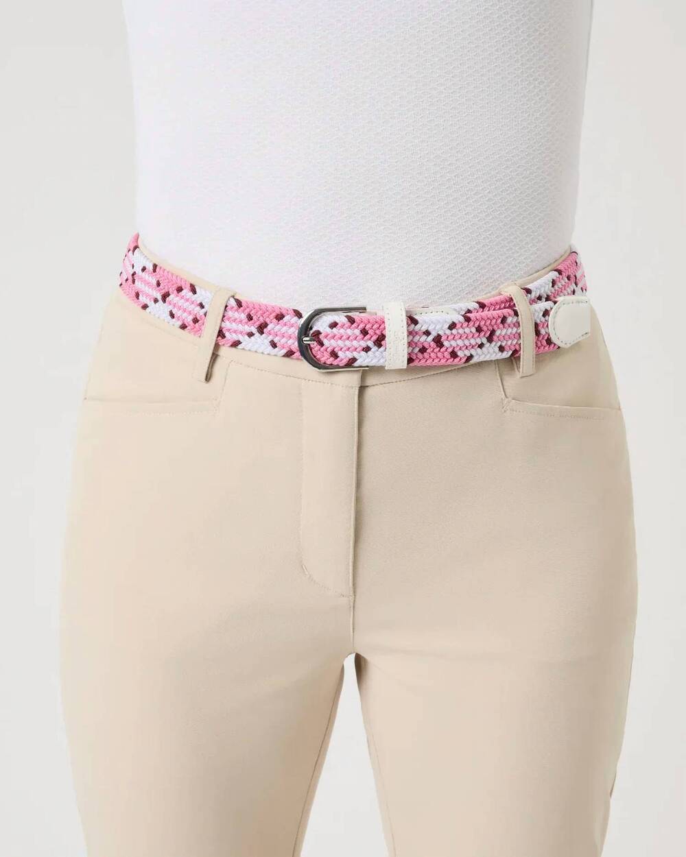 NEW DAILY SPORTS women's giselle argyle belt in pink